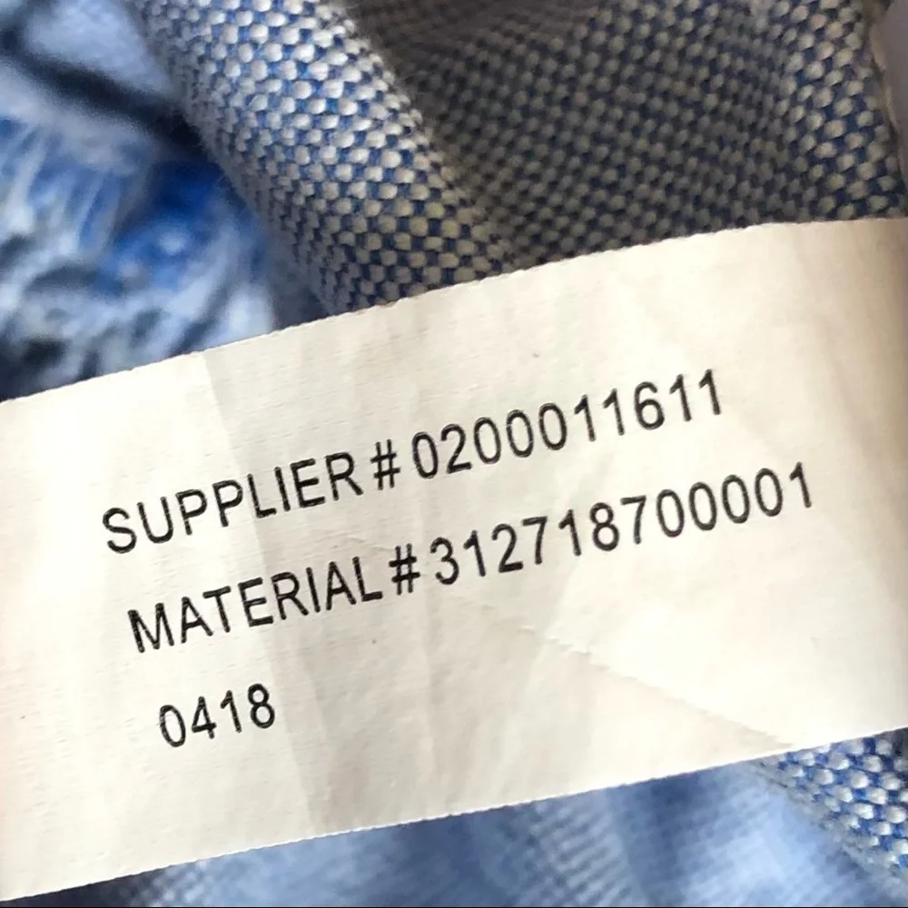 Polo Ralph Lauren Embroidered Chambray Girls Dress Sz 6X